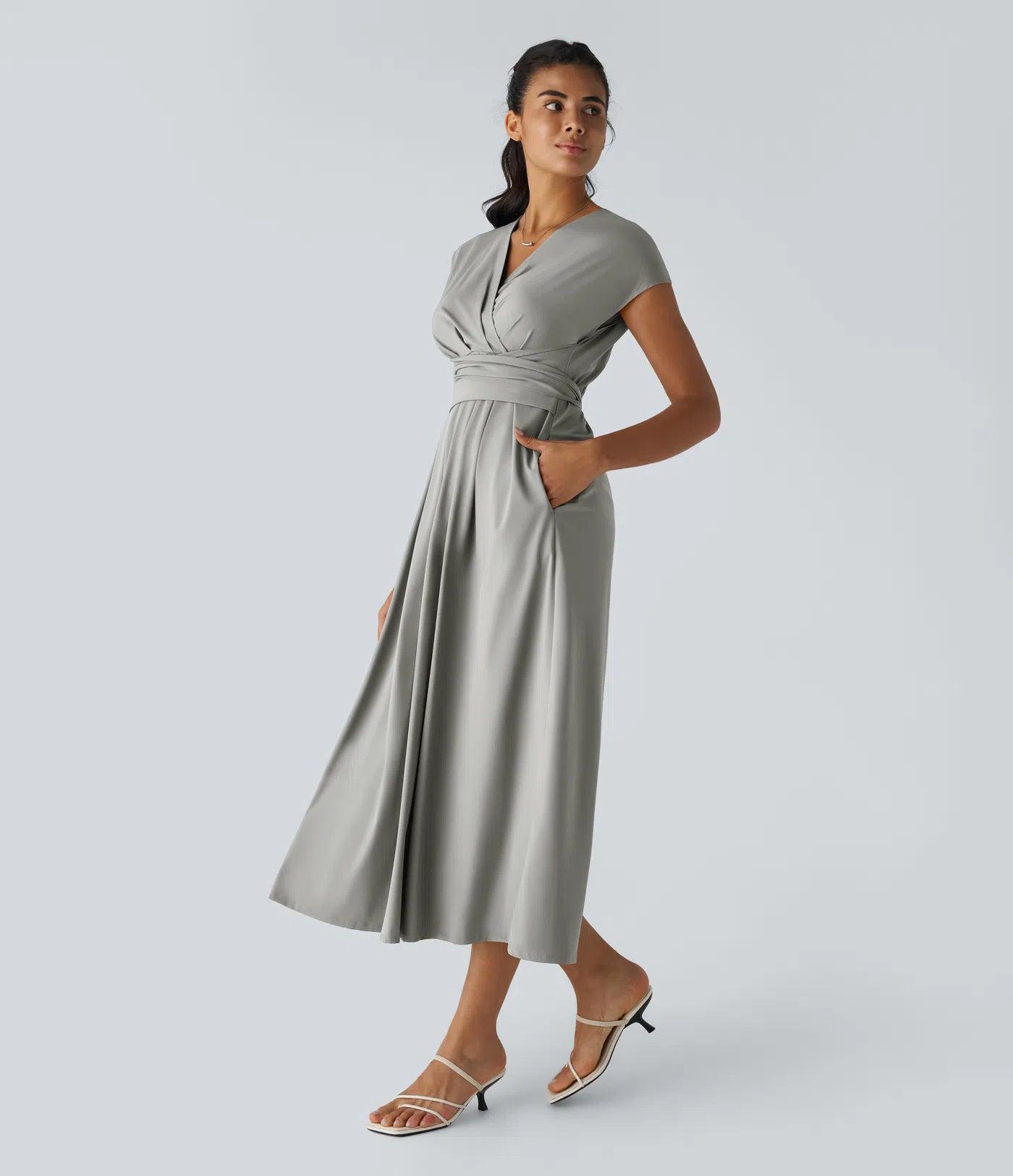 Amani | Elegante Damesjurk Met V-Hals