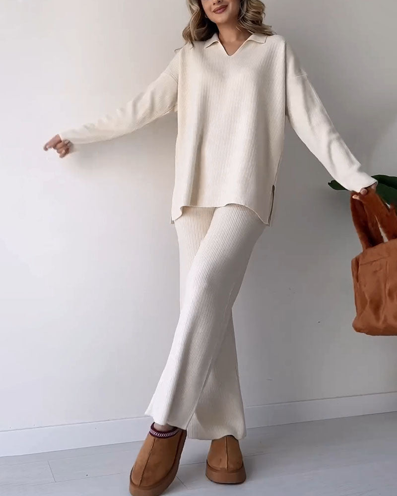 Comfortabele Rib Lounge Set
