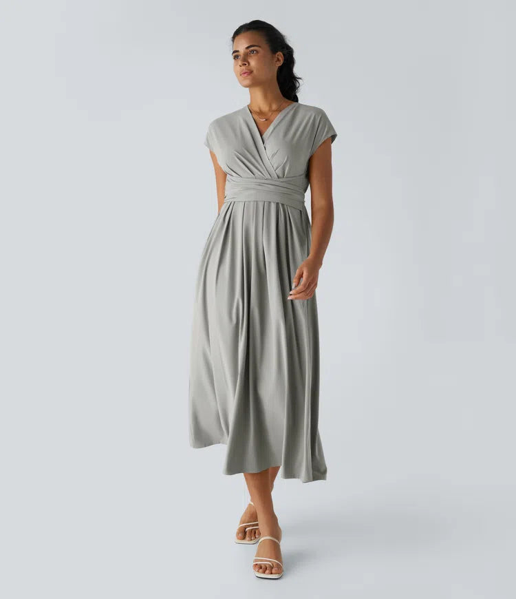 Amani | Elegante Damesjurk Met V-Hals