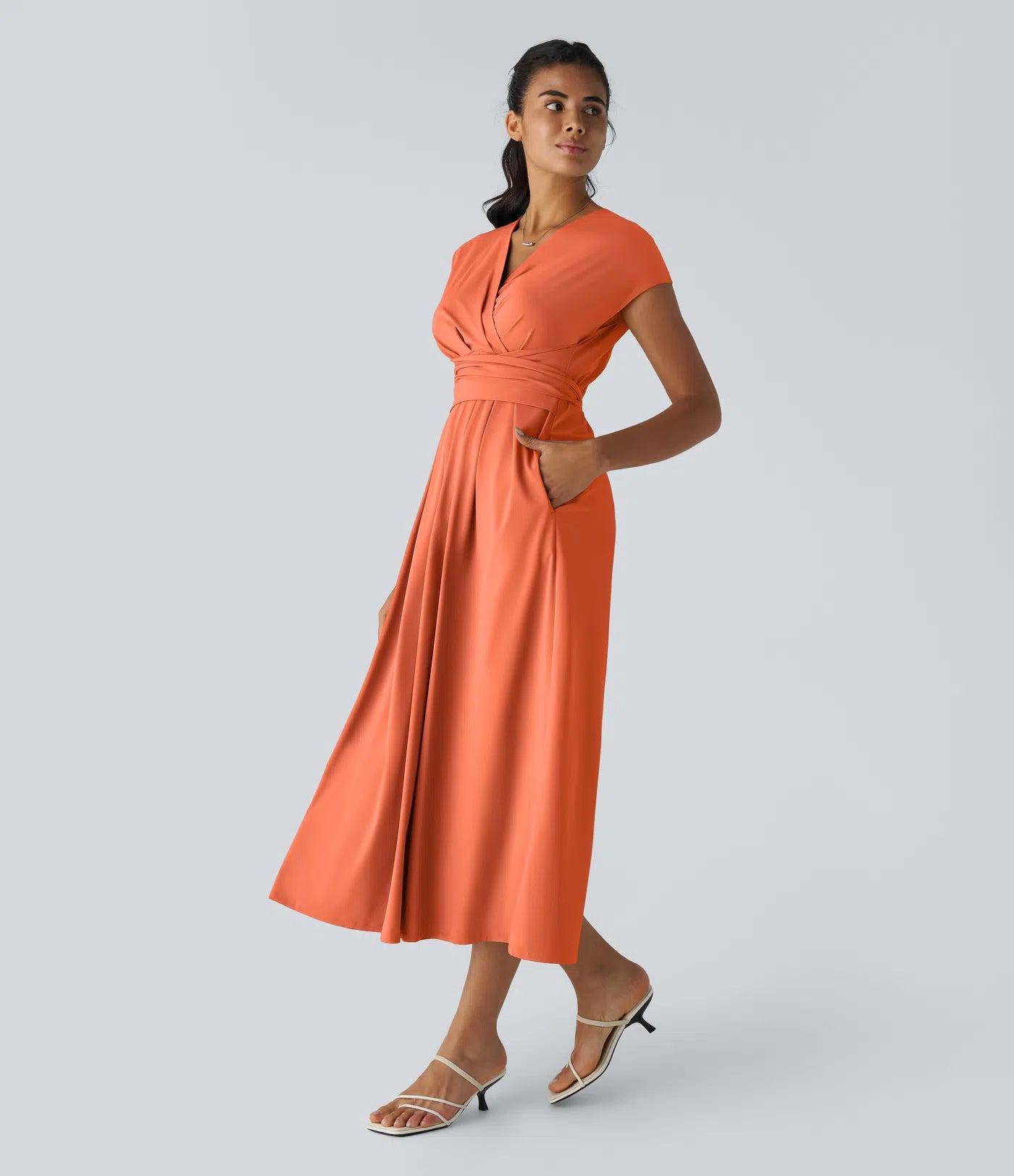 Amani | Elegante Damesjurk Met V-Hals