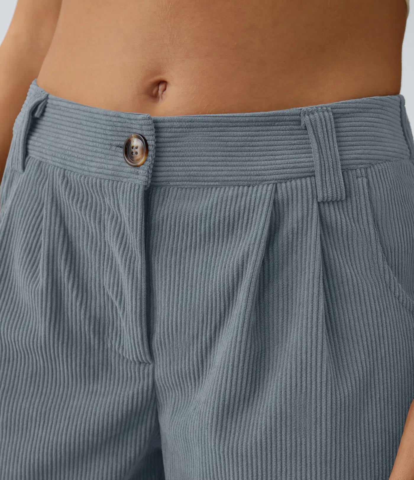 Annette | Comfortabele Broek Met Middelhoge Taille, Ritssluiting En Zijzakken