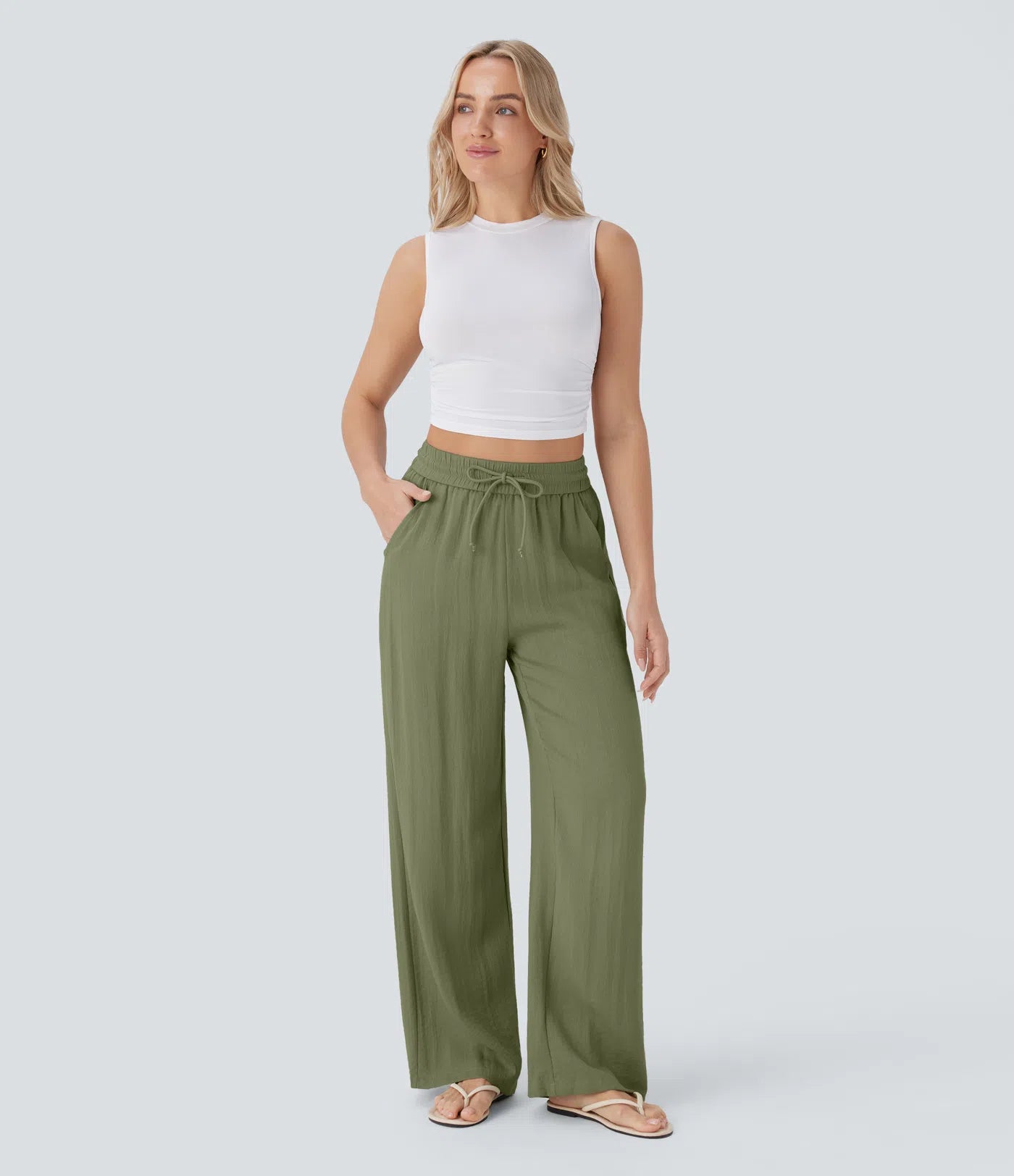 Lisa | Comfortabele & Luchtige Linnen Broek met Elegante Pijpen | 1+1 Gratis