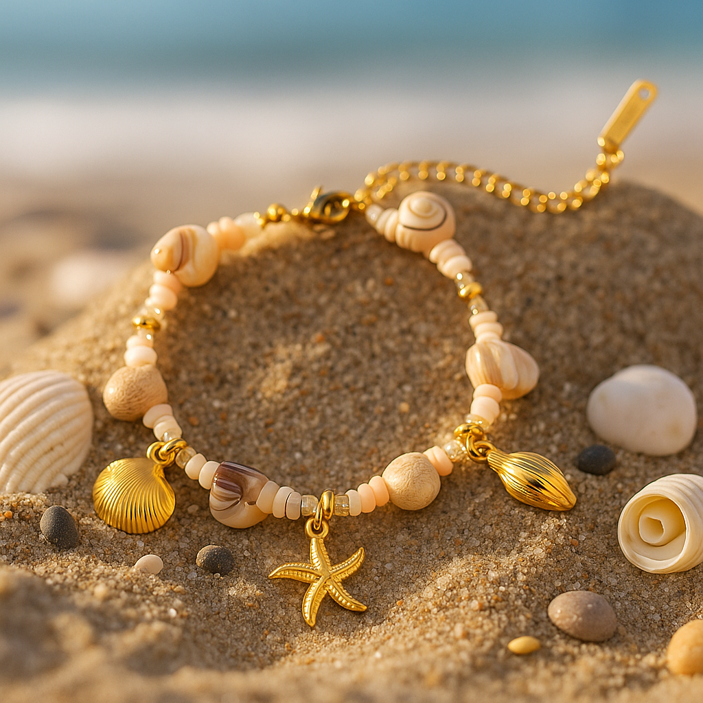 Coris | Armband met schelpen van de ochtend