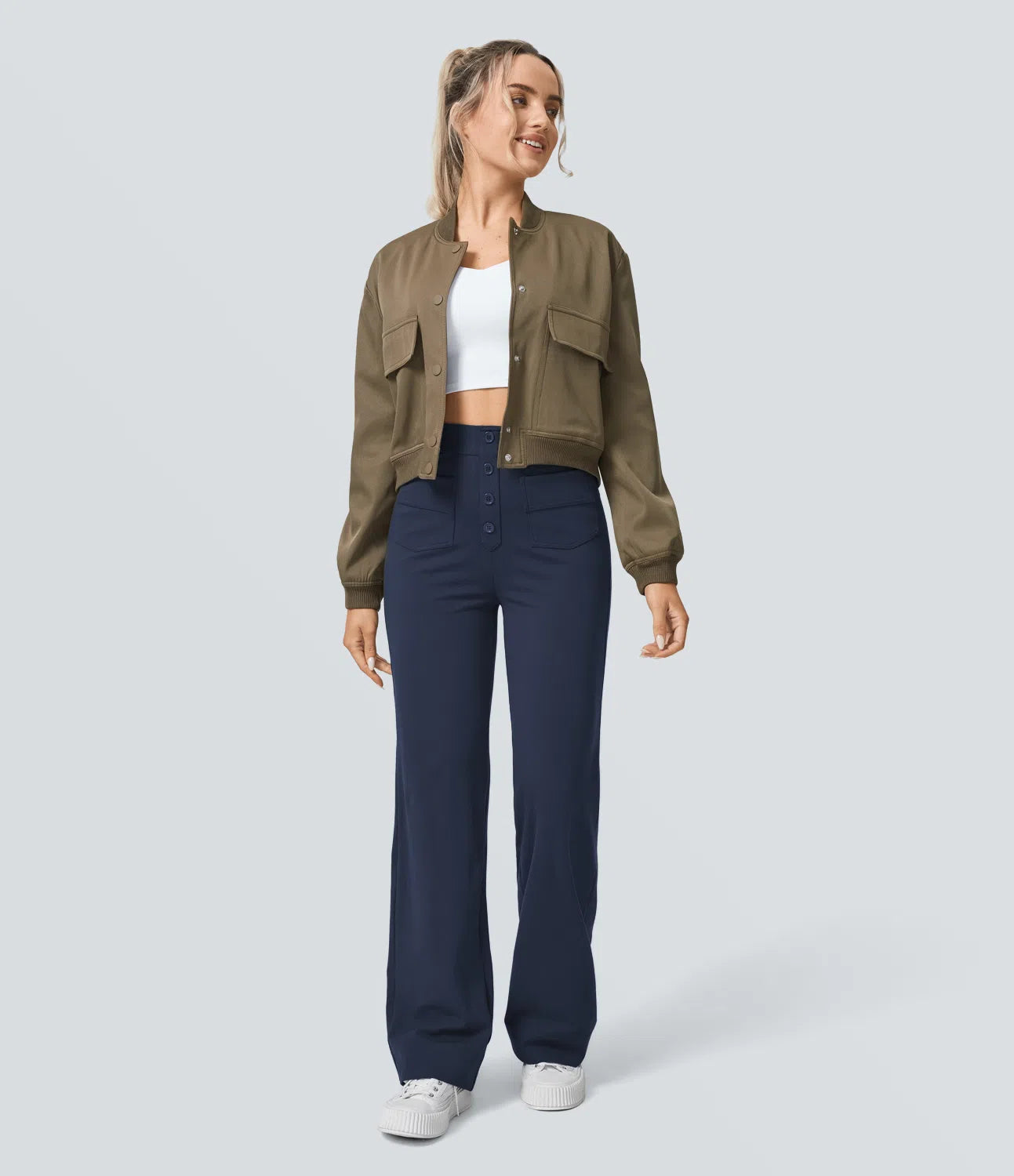 Naomi | Elastische & Comfortabele Broek Met Hoge Taille | 1+1 Gratis