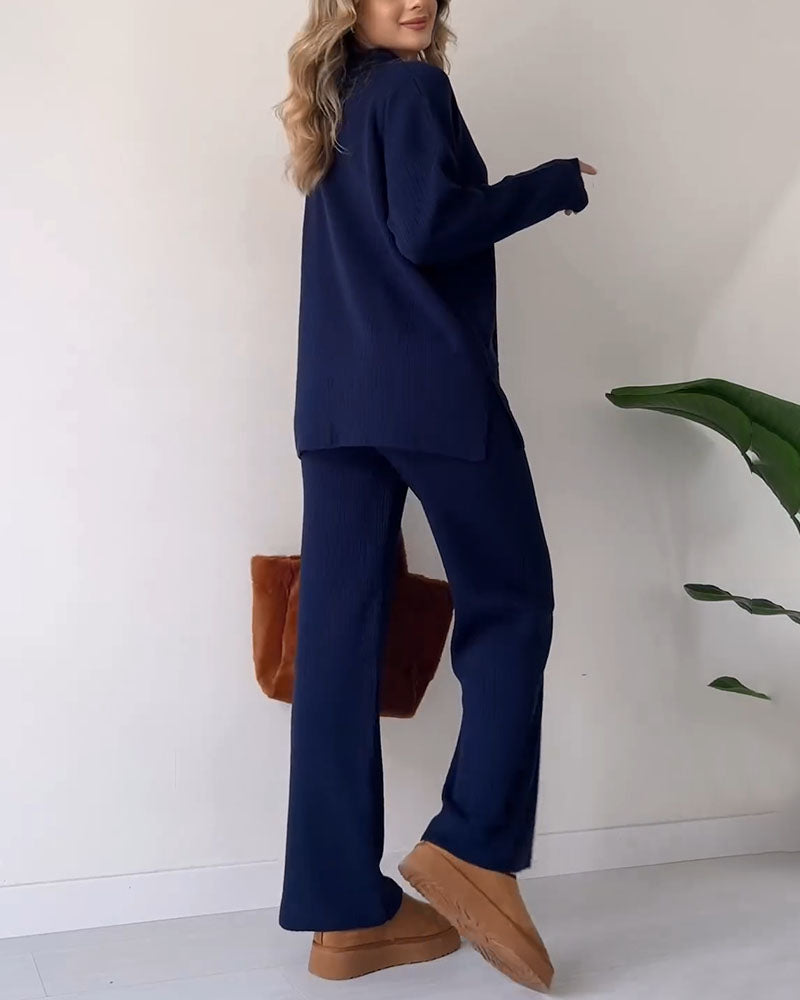 Comfortabele Rib Lounge Set