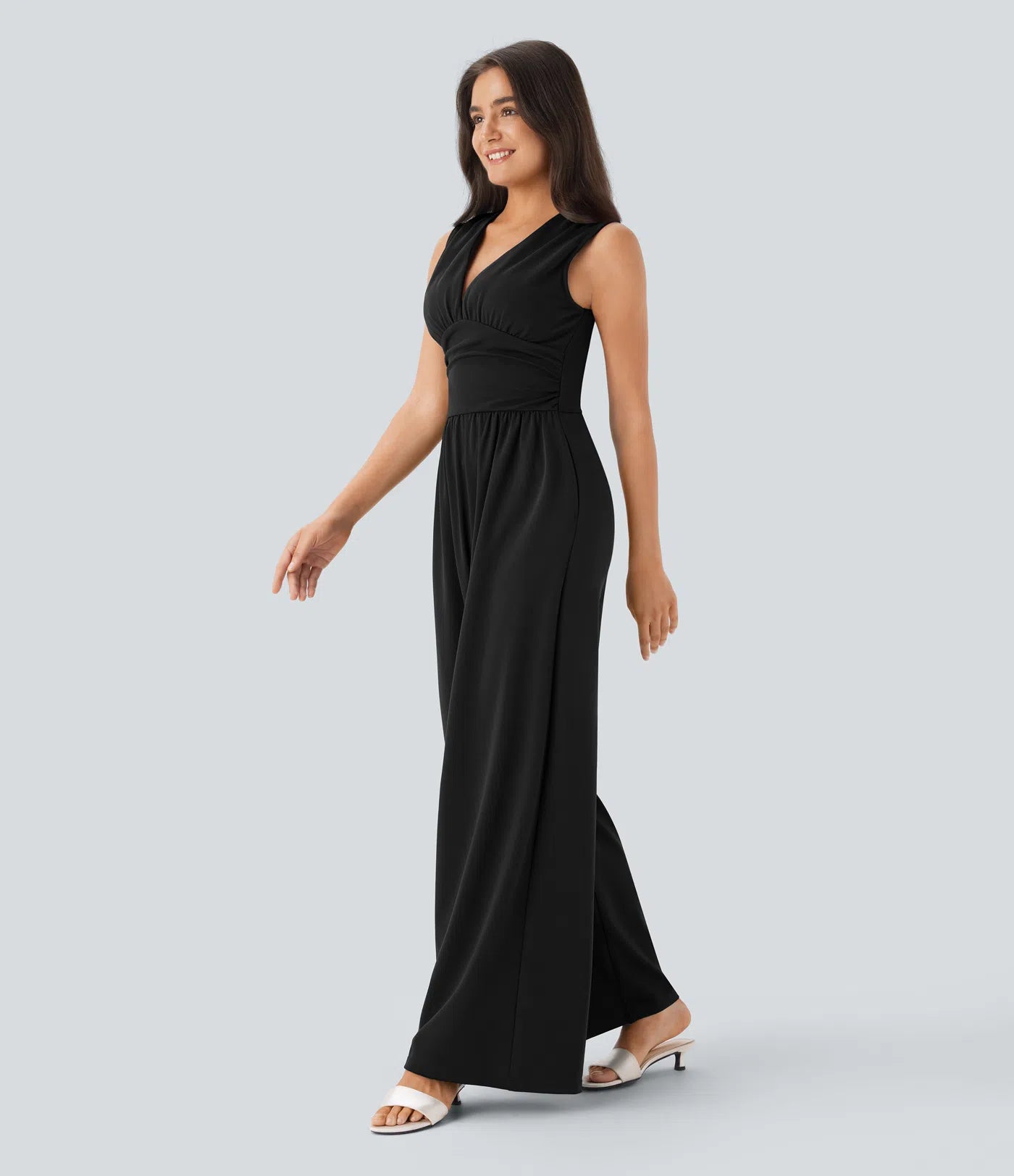 Gabrielle | Elegante Dames Jumpsuit Met V-Hals