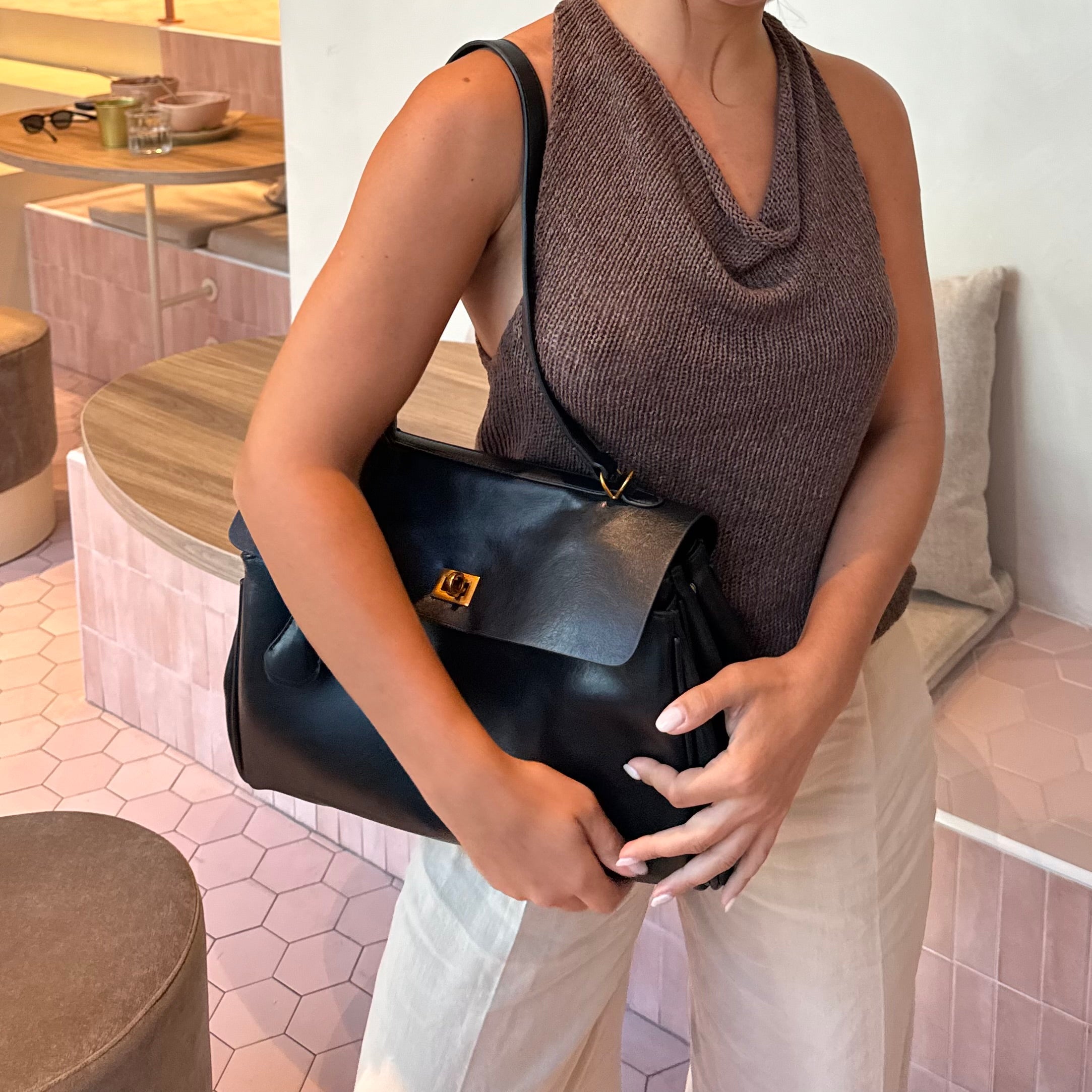 Marijke | Tijdloze Vegan Leather Tas Met Lucky Charm & Vintage Look