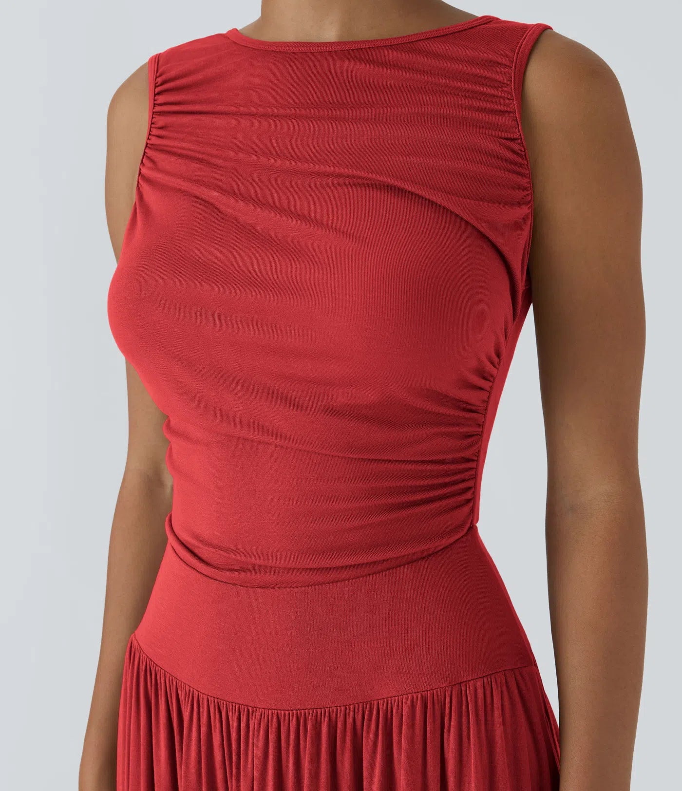 Mandy | Elegante & Comfortabele Maxi Jurk met Ruches en Steekzakken