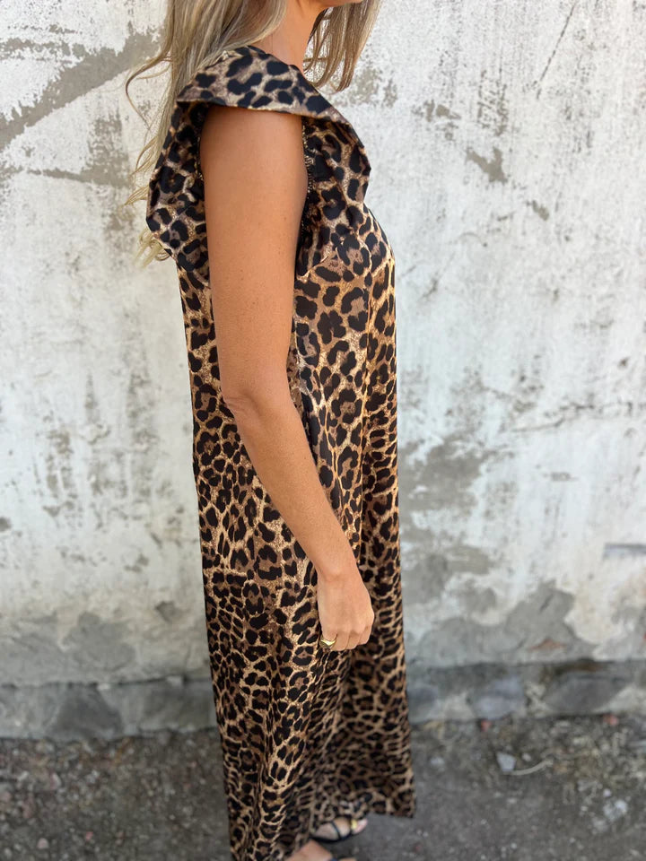 Cindy | Elegante Dames Jumpsuit Met Luipaardprint