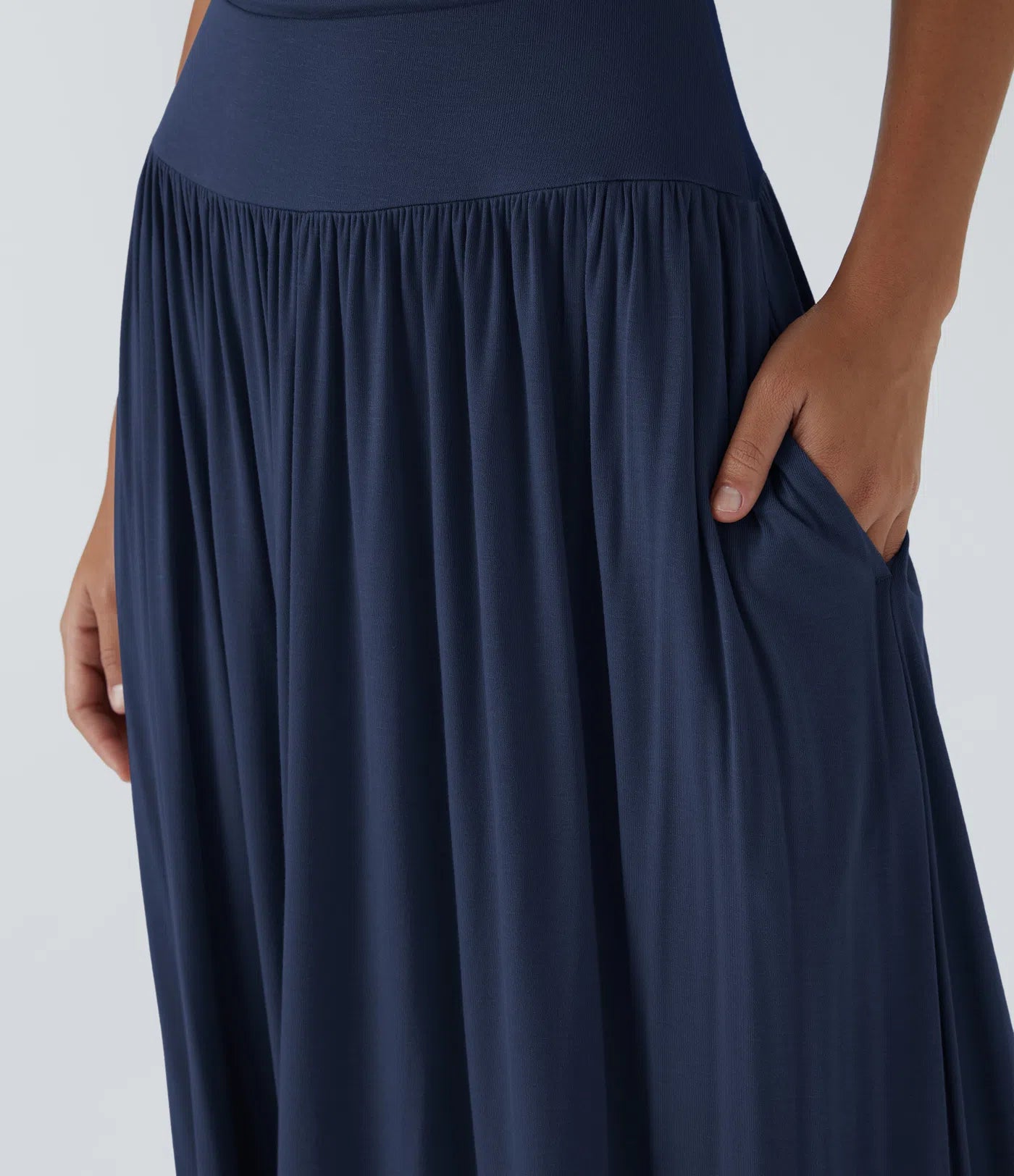 Mandy | Elegante & Comfortabele Maxi Jurk met Ruches en Steekzakken
