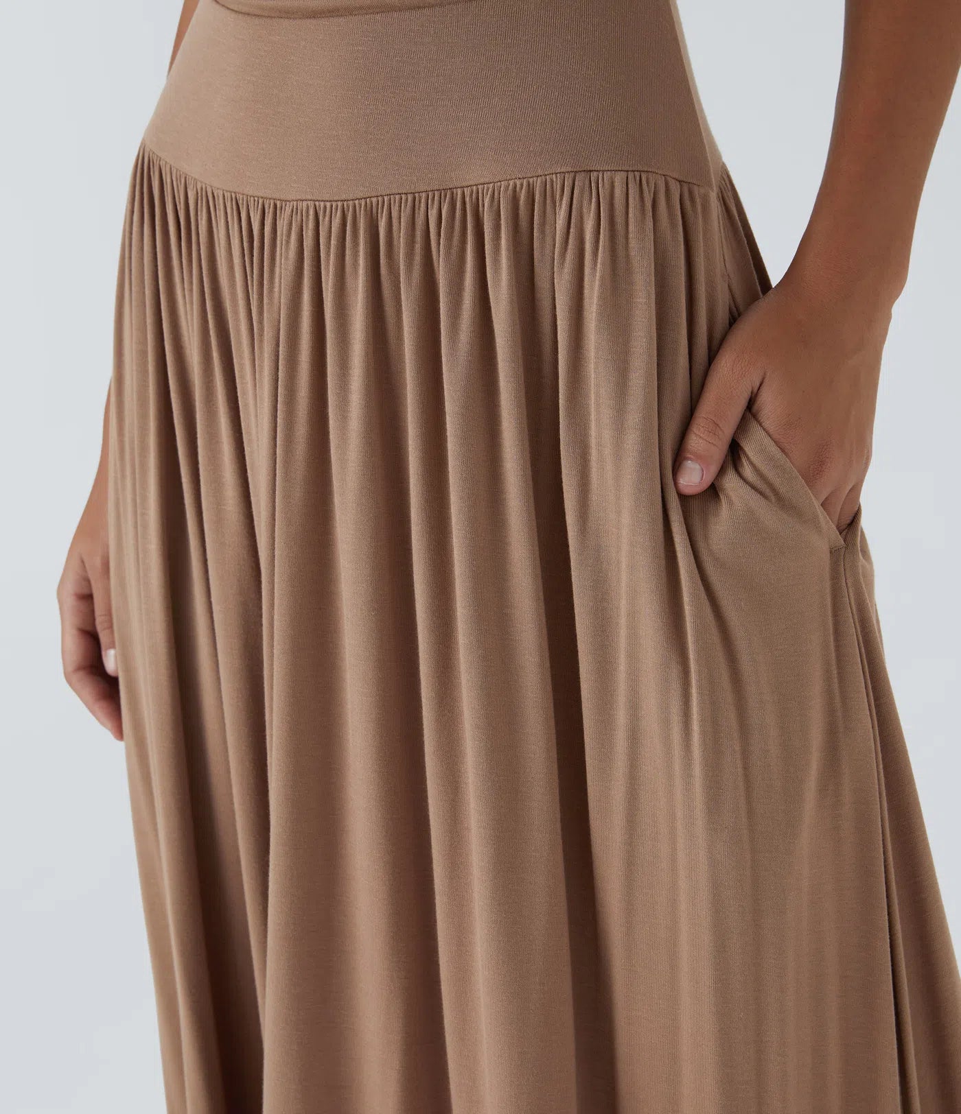 Mandy | Elegante & Comfortabele Maxi Jurk met Ruches en Steekzakken