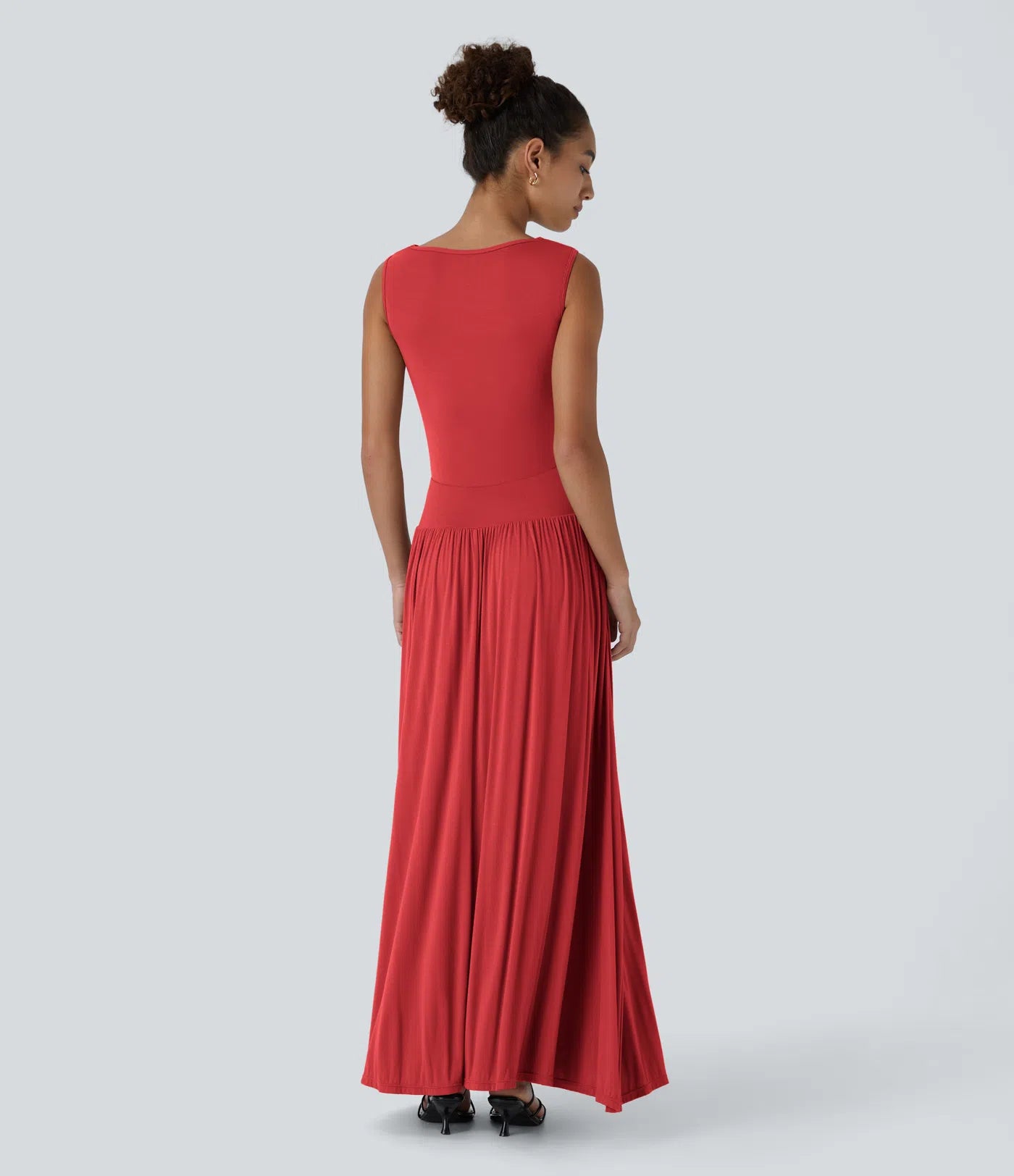 Mandy | Elegante & Comfortabele Maxi Jurk met Ruches en Steekzakken