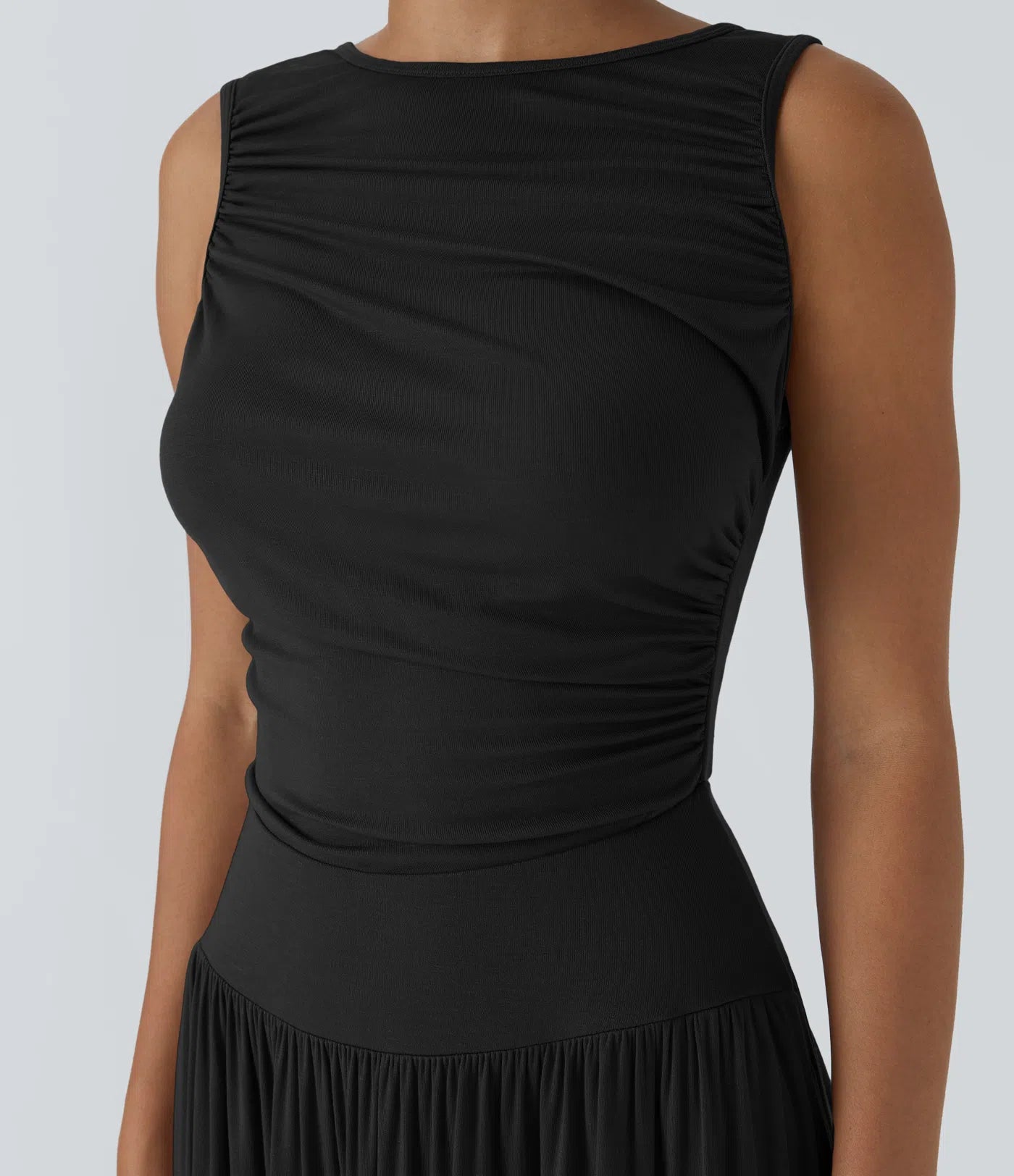 Mandy | Elegante & Comfortabele Maxi Jurk met Ruches en Steekzakken