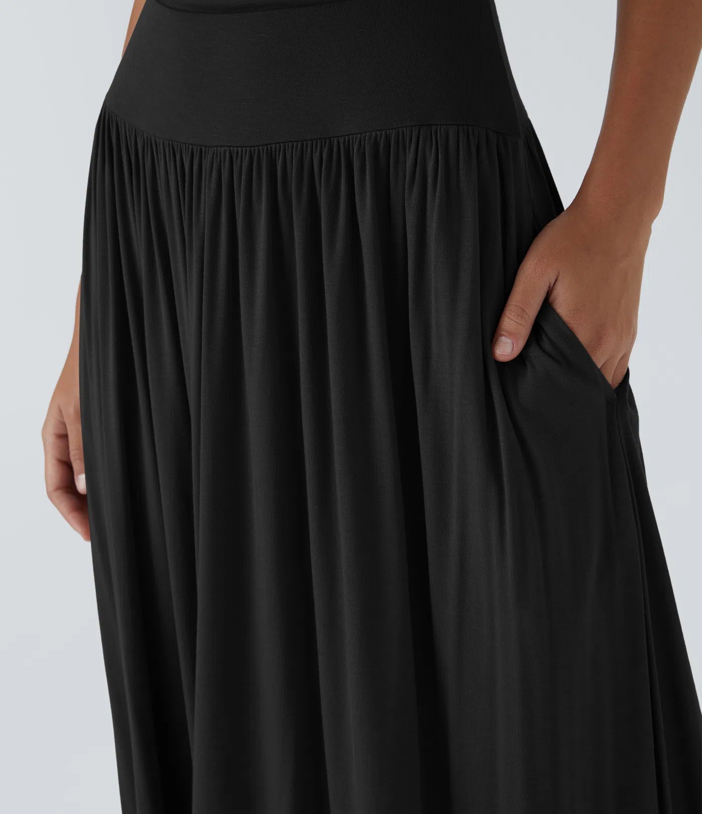 Mandy | Elegante & Comfortabele Maxi Jurk met Ruches en Steekzakken