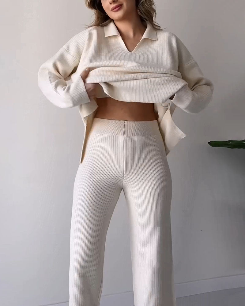 Comfortabele Rib Lounge Set