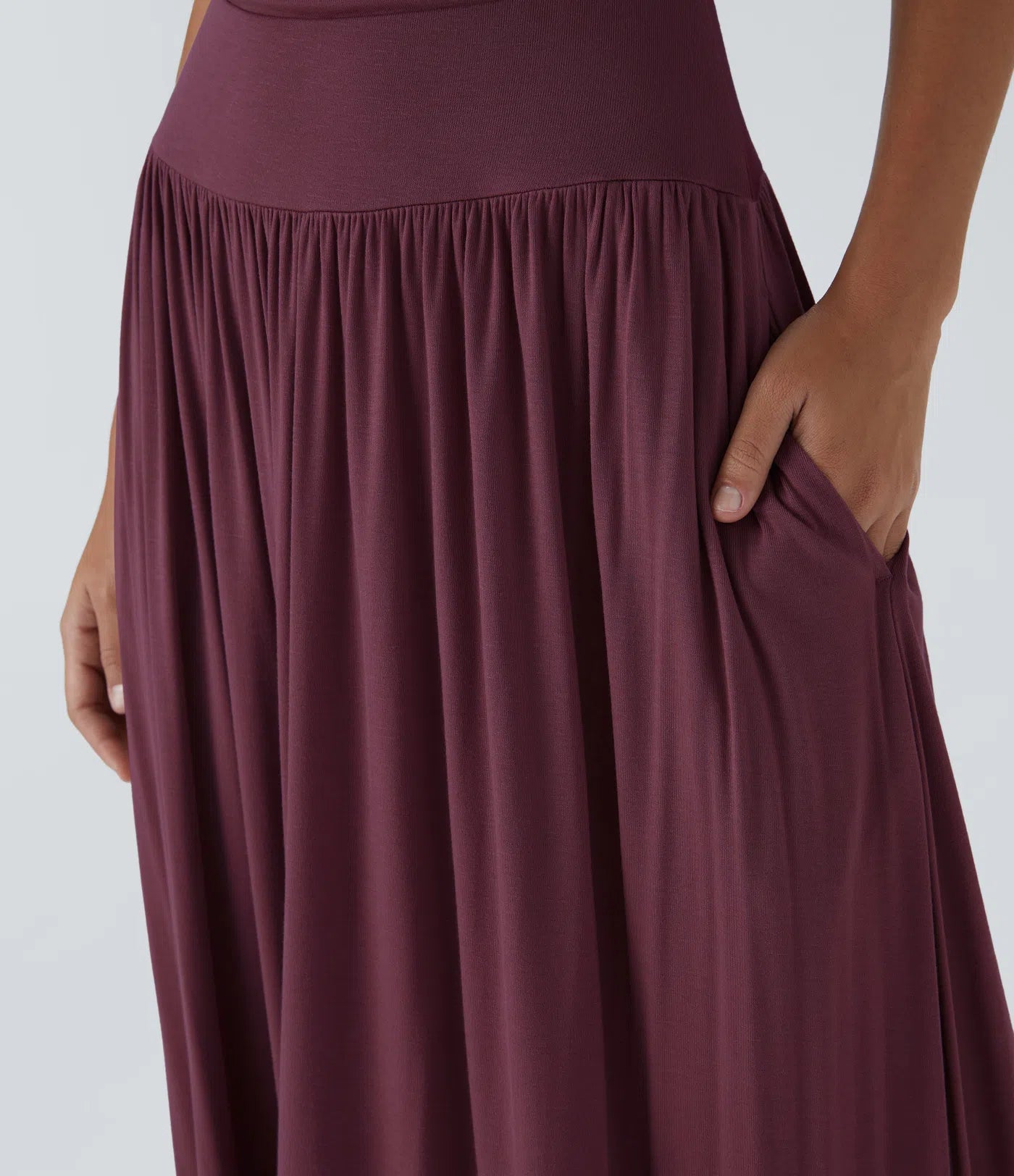 Mandy | Elegante & Comfortabele Maxi Jurk met Ruches en Steekzakken