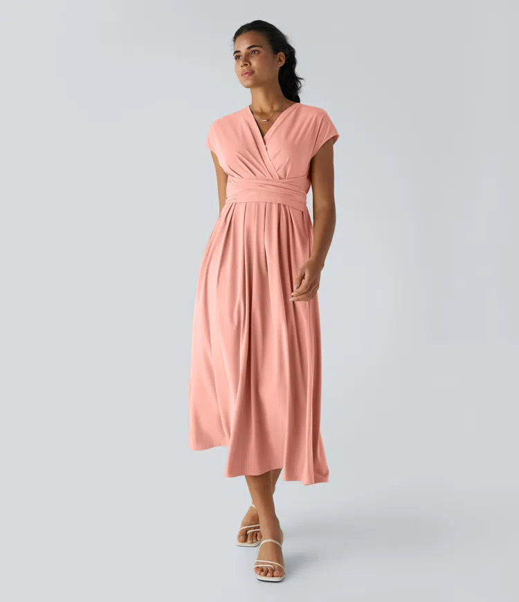 Amani | Elegante Damesjurk Met V-Hals