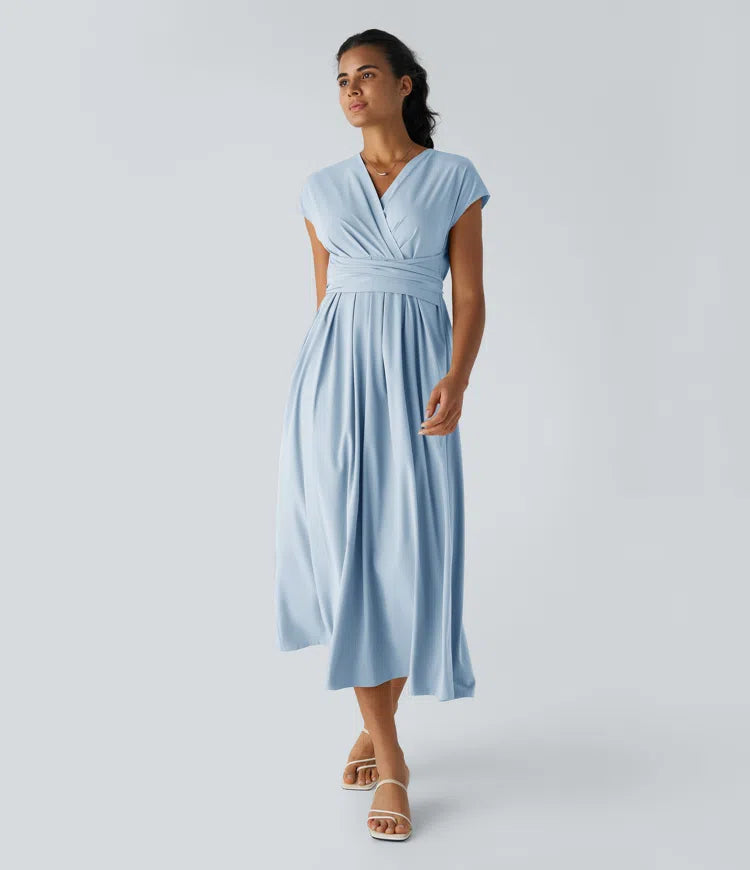 Amani | Elegante Damesjurk Met V-Hals