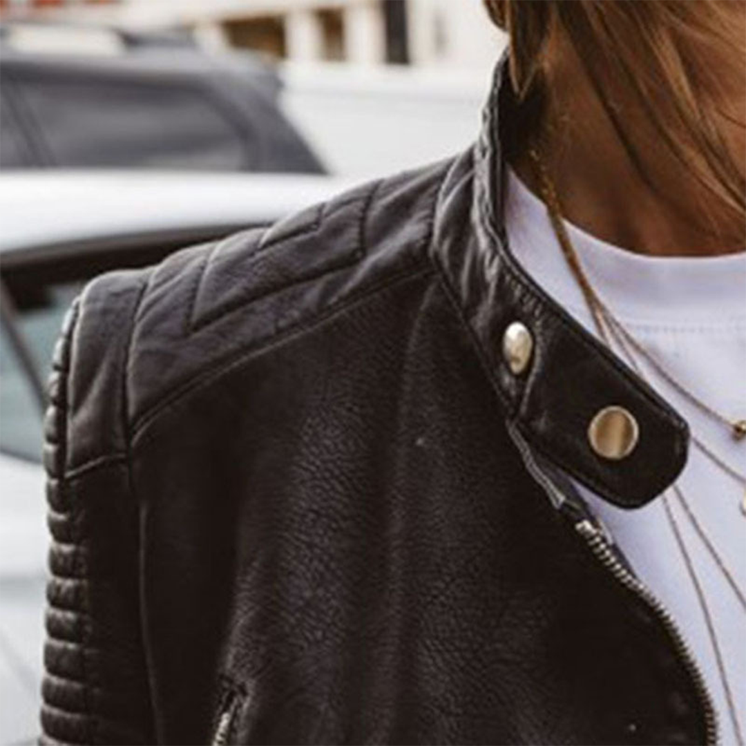 Simone | Elegante & Stijlvolle Leren Dames Jas
