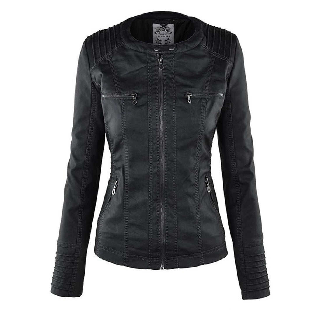 Pia | Stijlvolle & Elegante Leren Jas