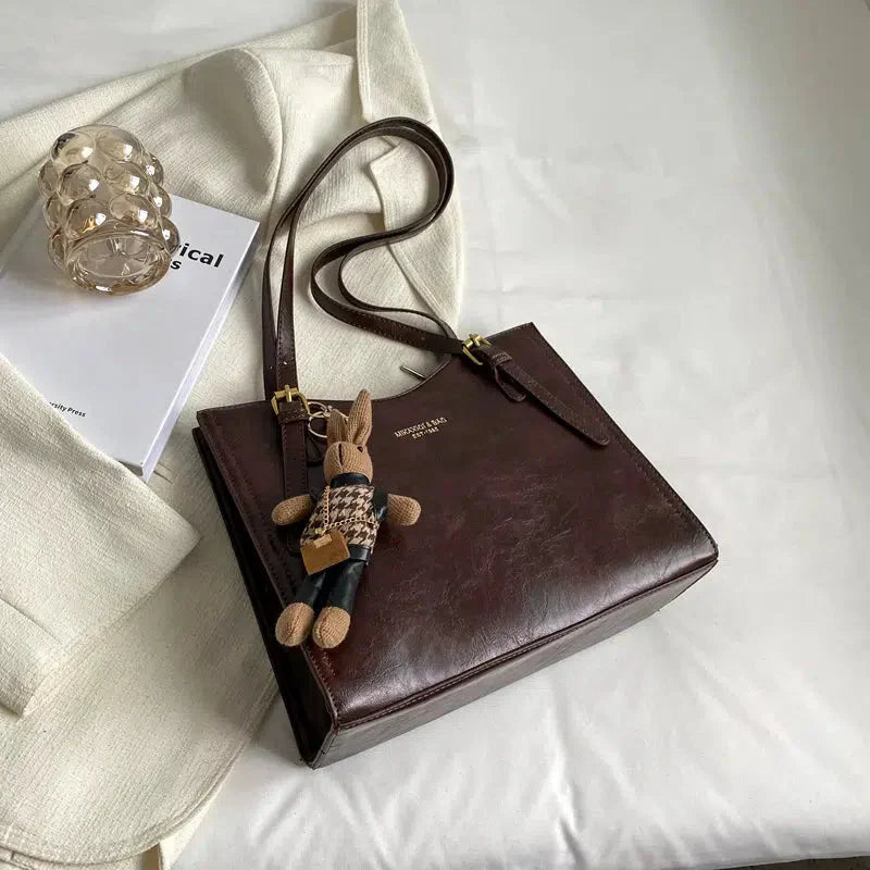 Lena | Elegante Leren Tas + Gratis Tassenhanger
