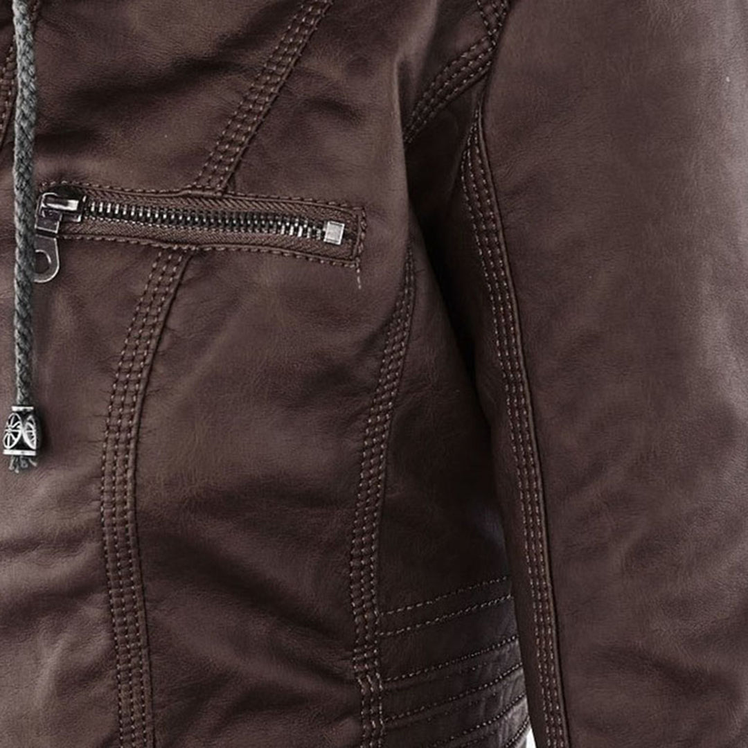 Pia | Stijlvolle & Elegante Leren Jas