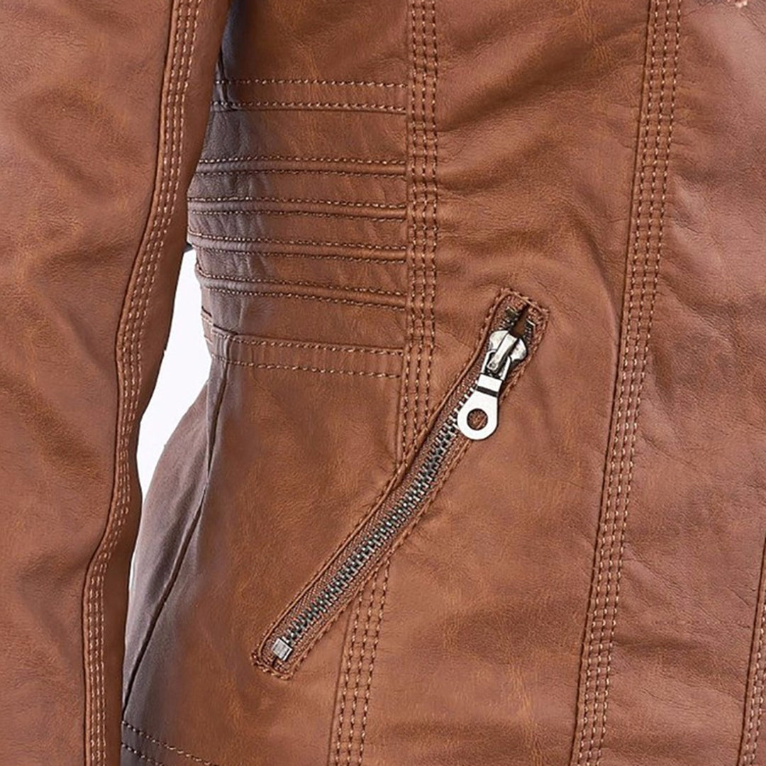 Pia | Stijlvolle & Elegante Leren Jas