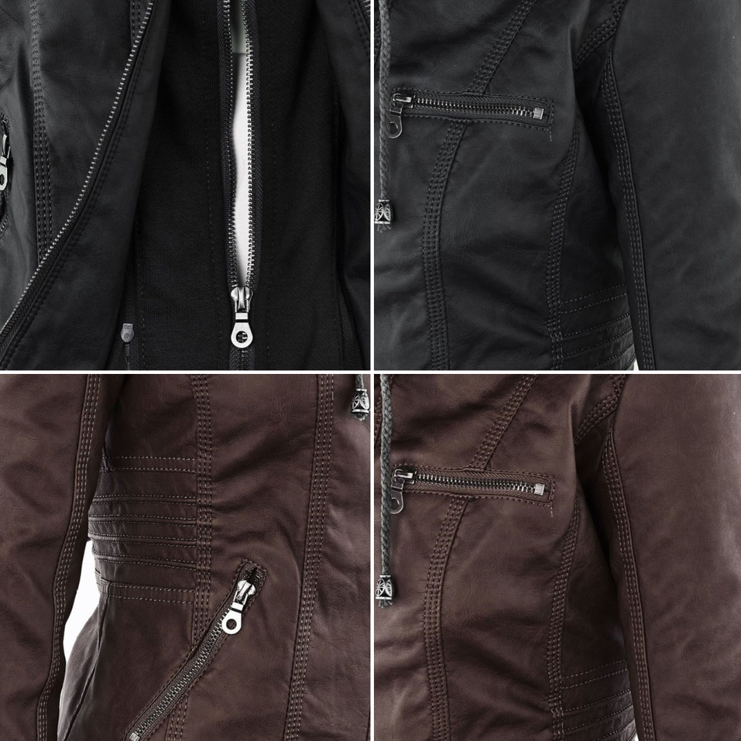 Pia | Stijlvolle & Elegante Leren Jas