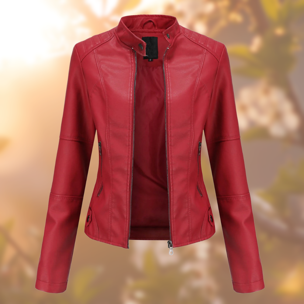 Giorgina | Elegante Leren Jas Voor Dames