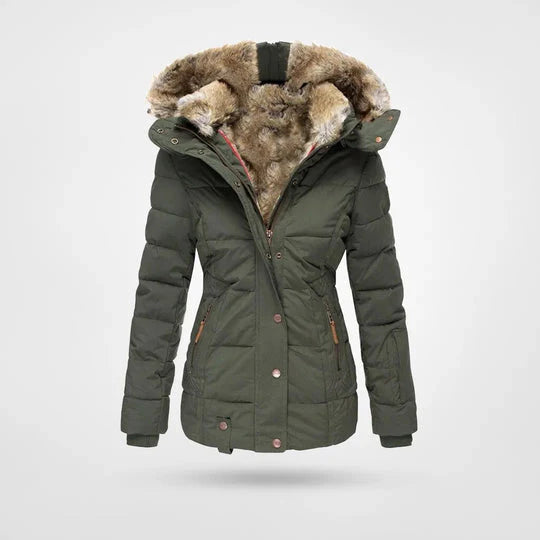 Nora | Warme Winterjas Met Flatterende pasvorm