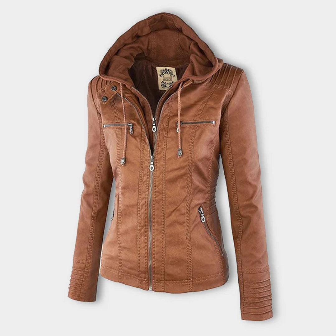 Pia | Stijlvolle & Elegante Leren Jas