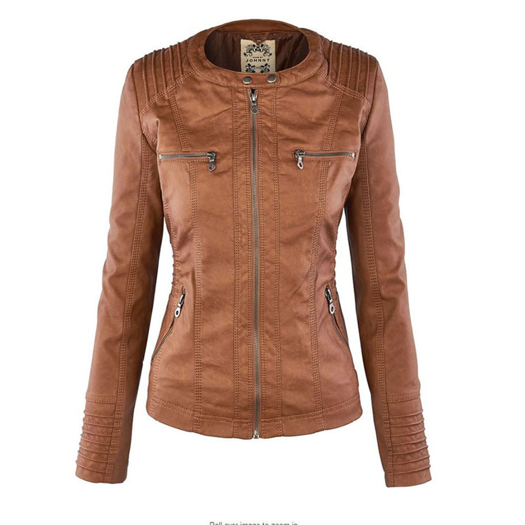 Pia | Stijlvolle & Elegante Leren Jas