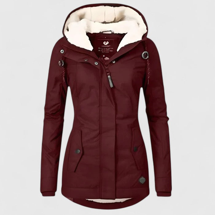 Amélie | Stijlvolle & Waterdichte Winterjas Met Capuchon