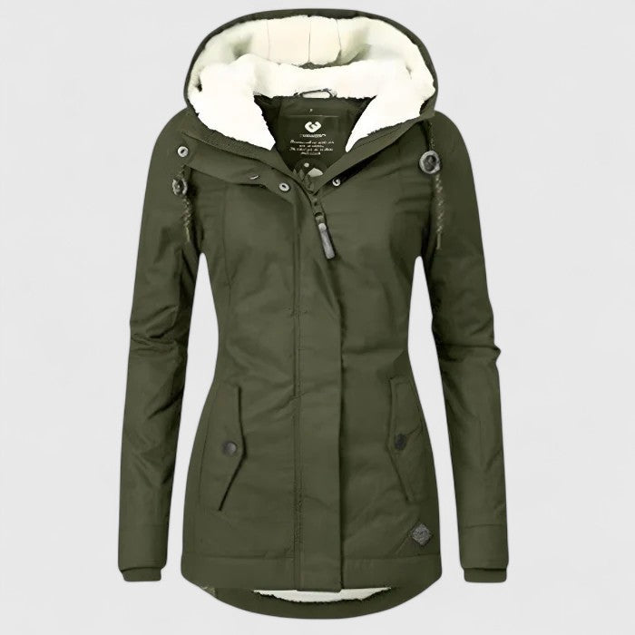 Amélie | Stijlvolle & Waterdichte Winterjas Met Capuchon