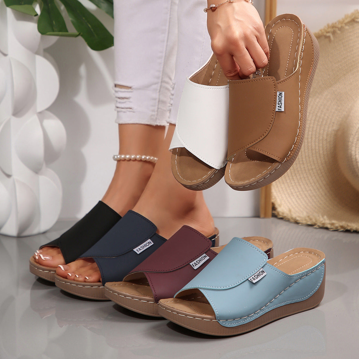 Celine | Sandaal Met 6cm Comfortzool