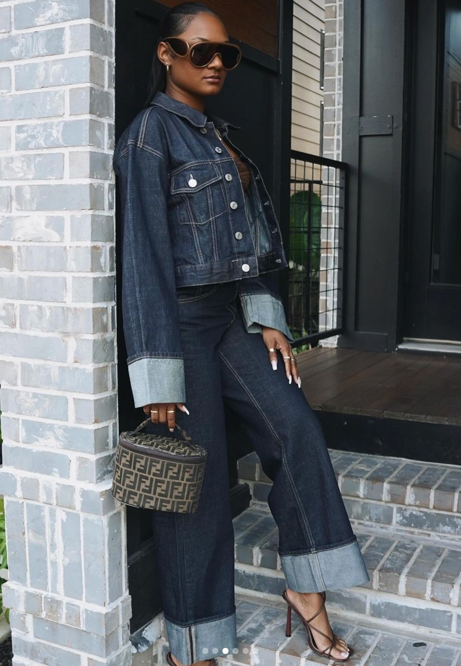 Jade | Denim Dames Set