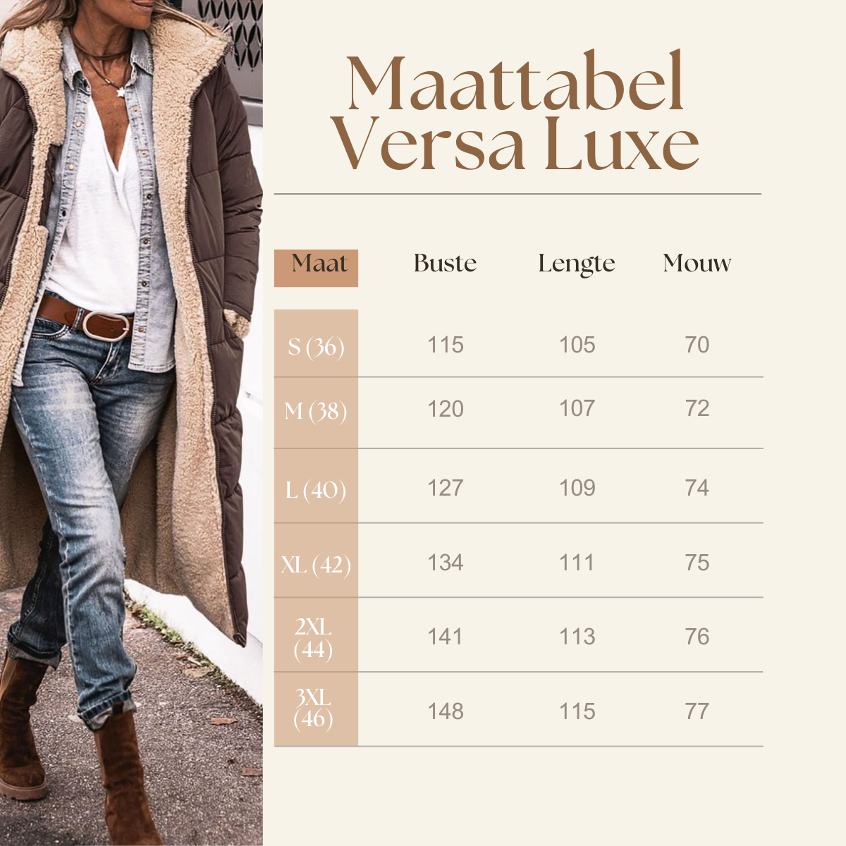 Vera | Elegante & Comfortabele Omkeerbare Jas Voor Alle Seizoenen