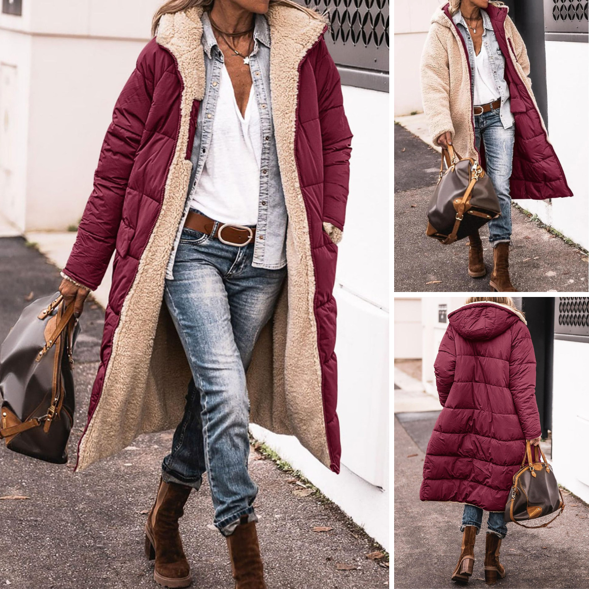 Vera | Elegante & Comfortabele Omkeerbare Jas Voor Alle Seizoenen