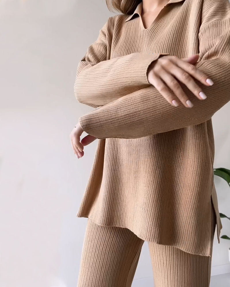 Comfortabele Rib Lounge Set