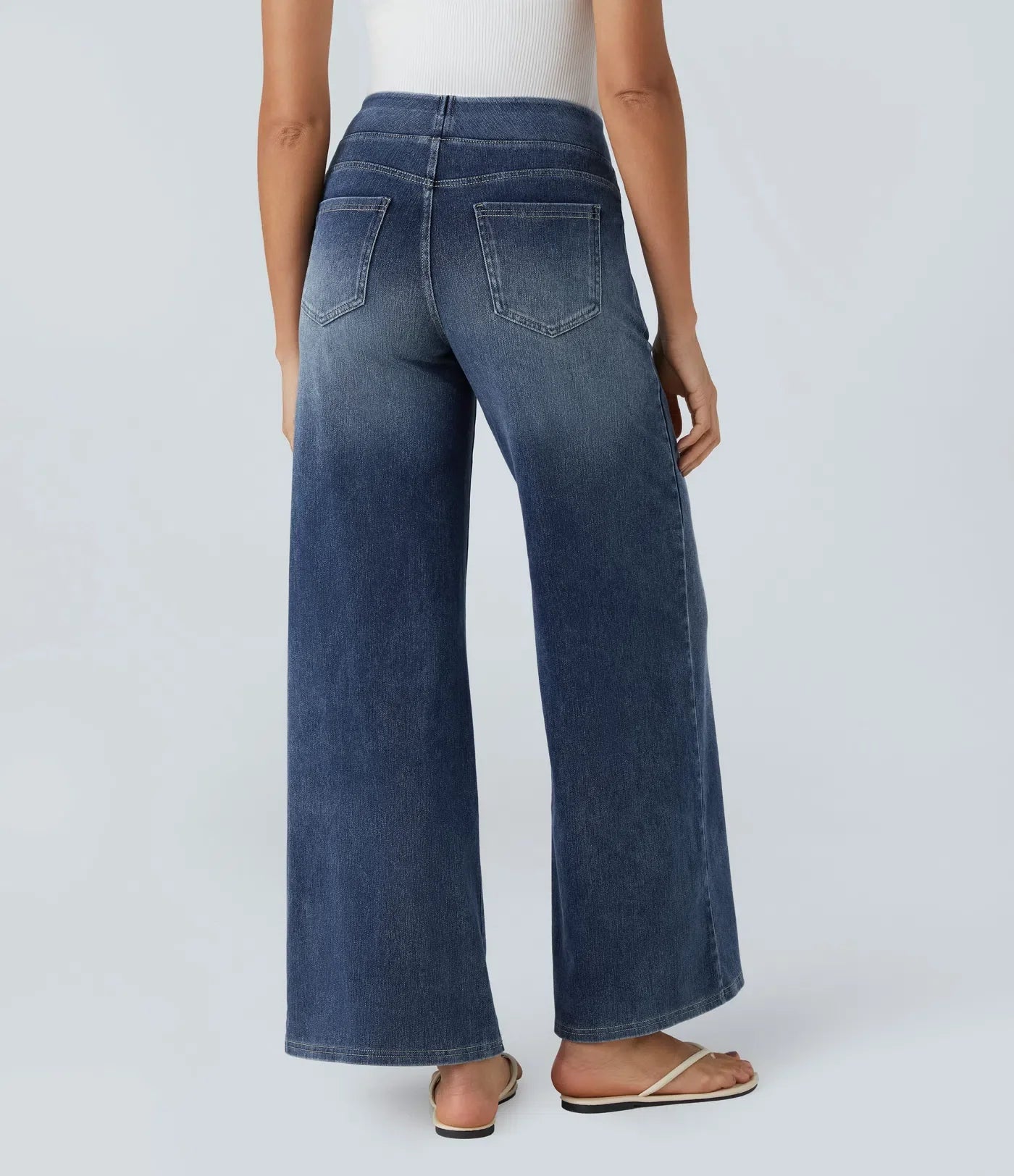 Charlotte | Elastische broek met hoge taille