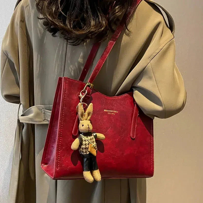 Lena | Elegante Leren Tas + Gratis Tassenhanger