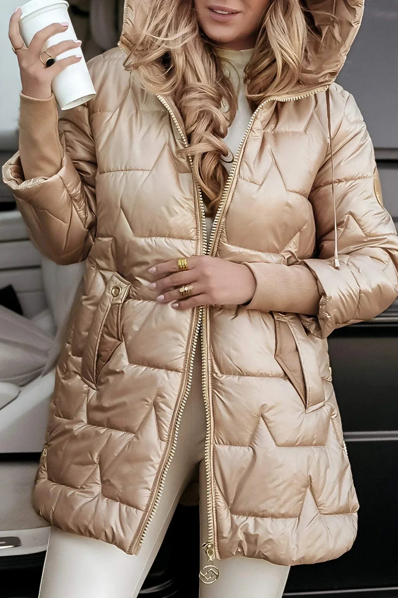 Marisa | Elegante winterjas met capuchon en voering