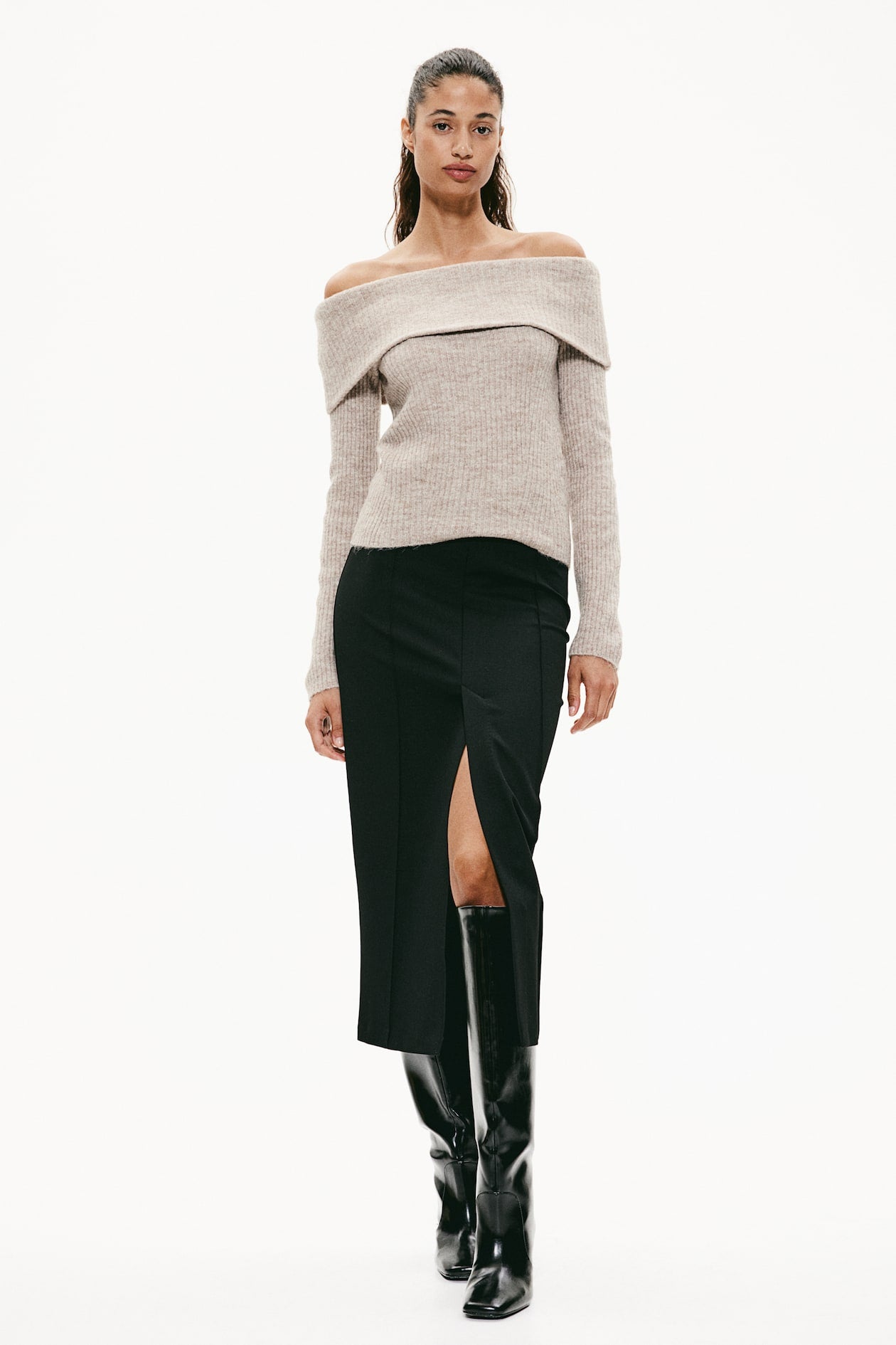 Sacha | Off-the-shoulder trui | 1+1 gratis