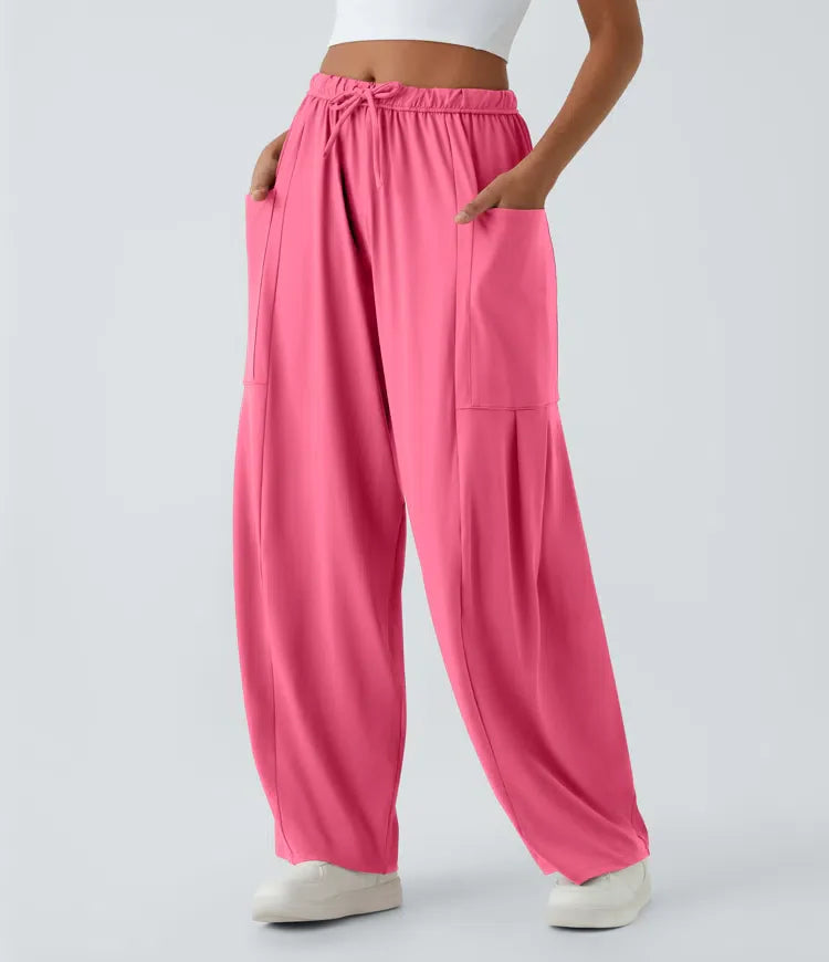 Fiona | Comfortabele & Elastische Luchtige Wijde Broek | 1+1 Gratis