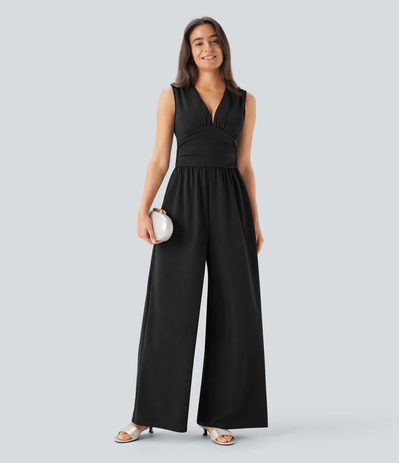 Gabrielle | Elegante Dames Jumpsuit Met V-Hals