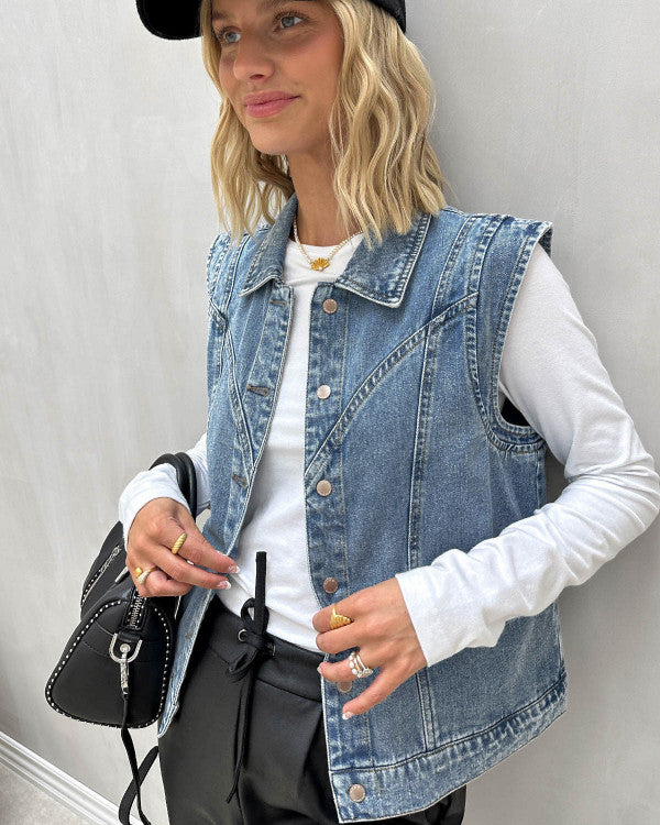 Luna | Denim Vest