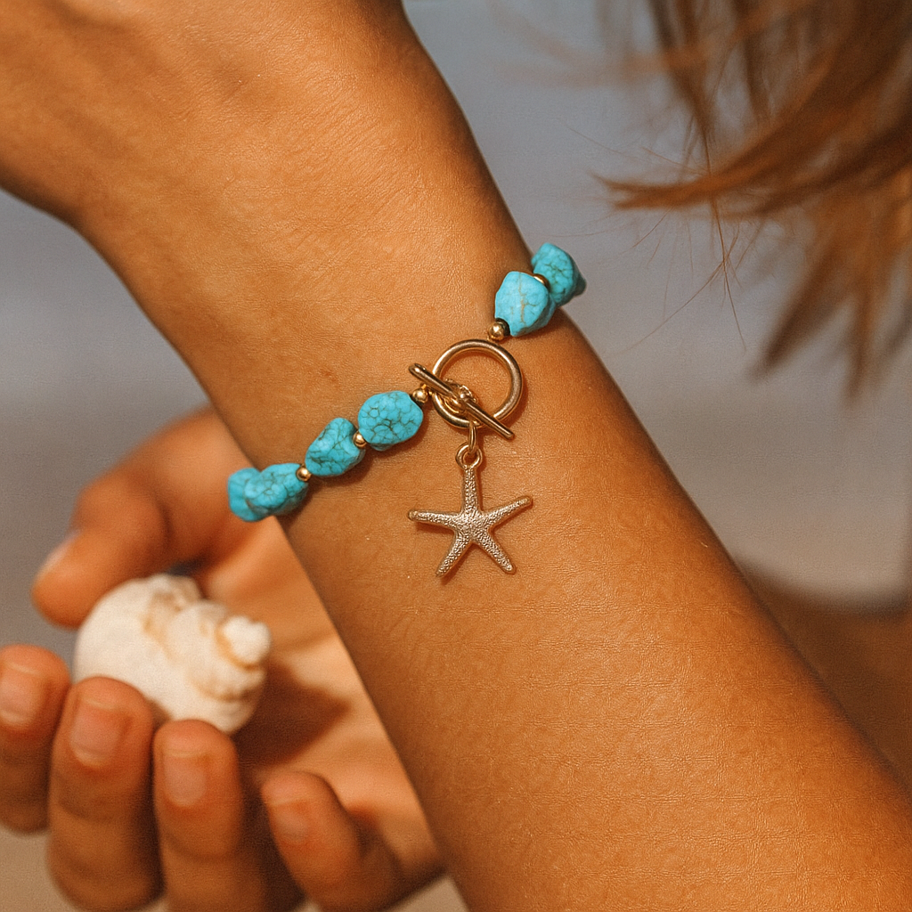 Siris | Blauwe armband van de zeebodem