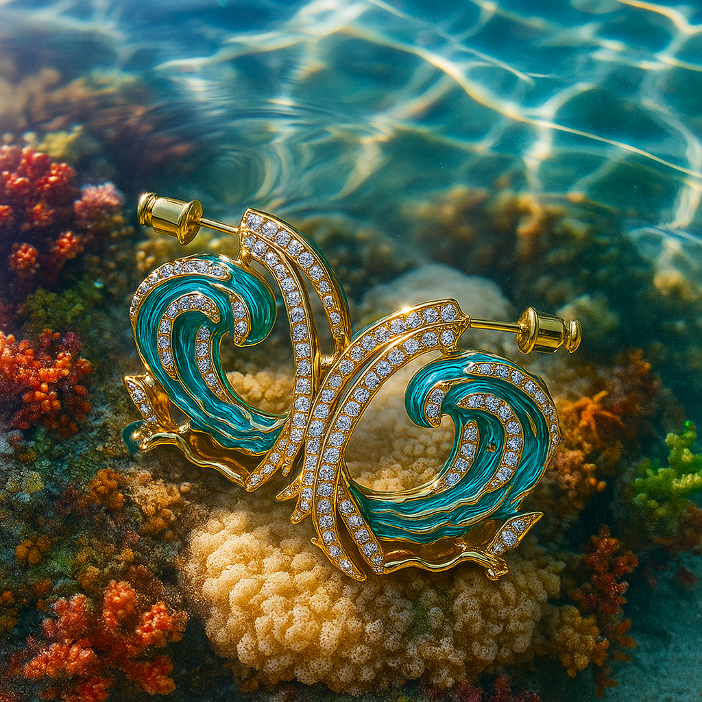 Selenea | Oorbel Gelofte van de Oceaan