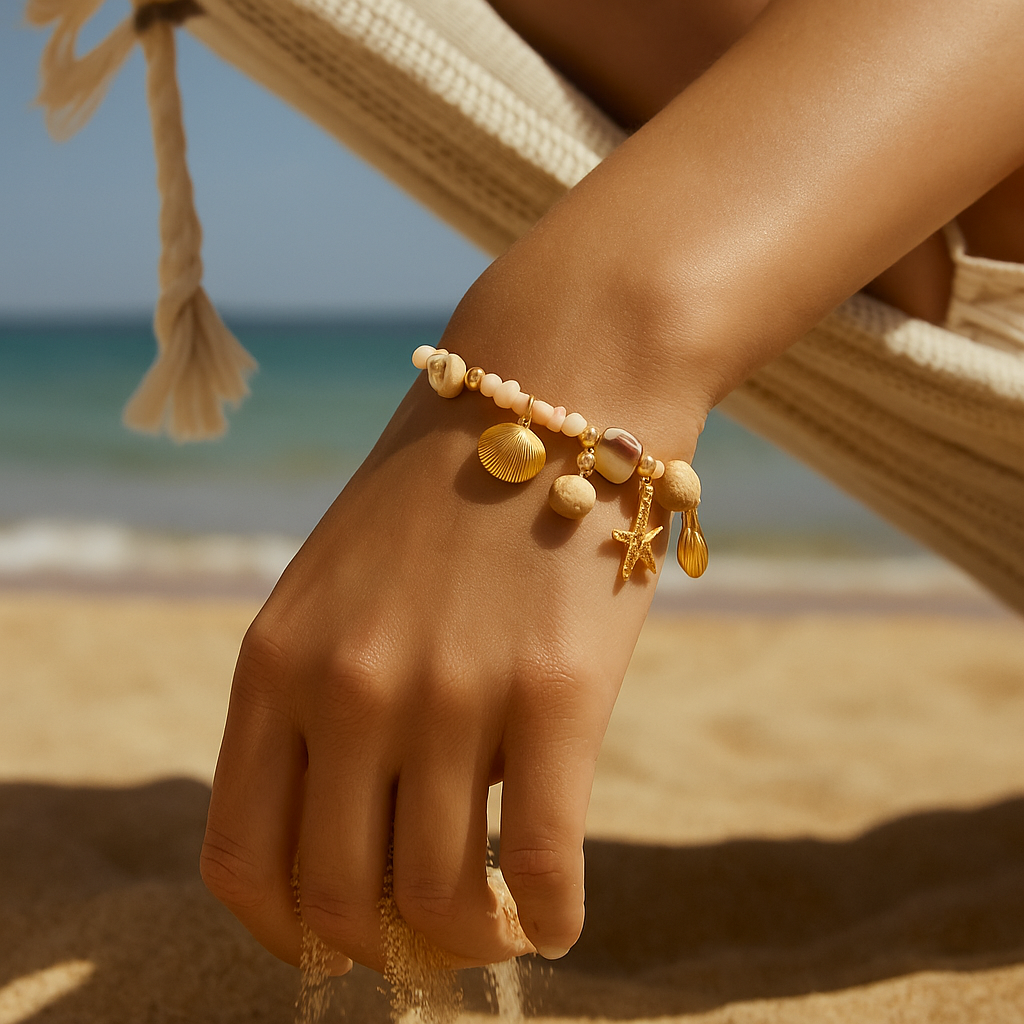 Coris | Armband met schelpen van de ochtend