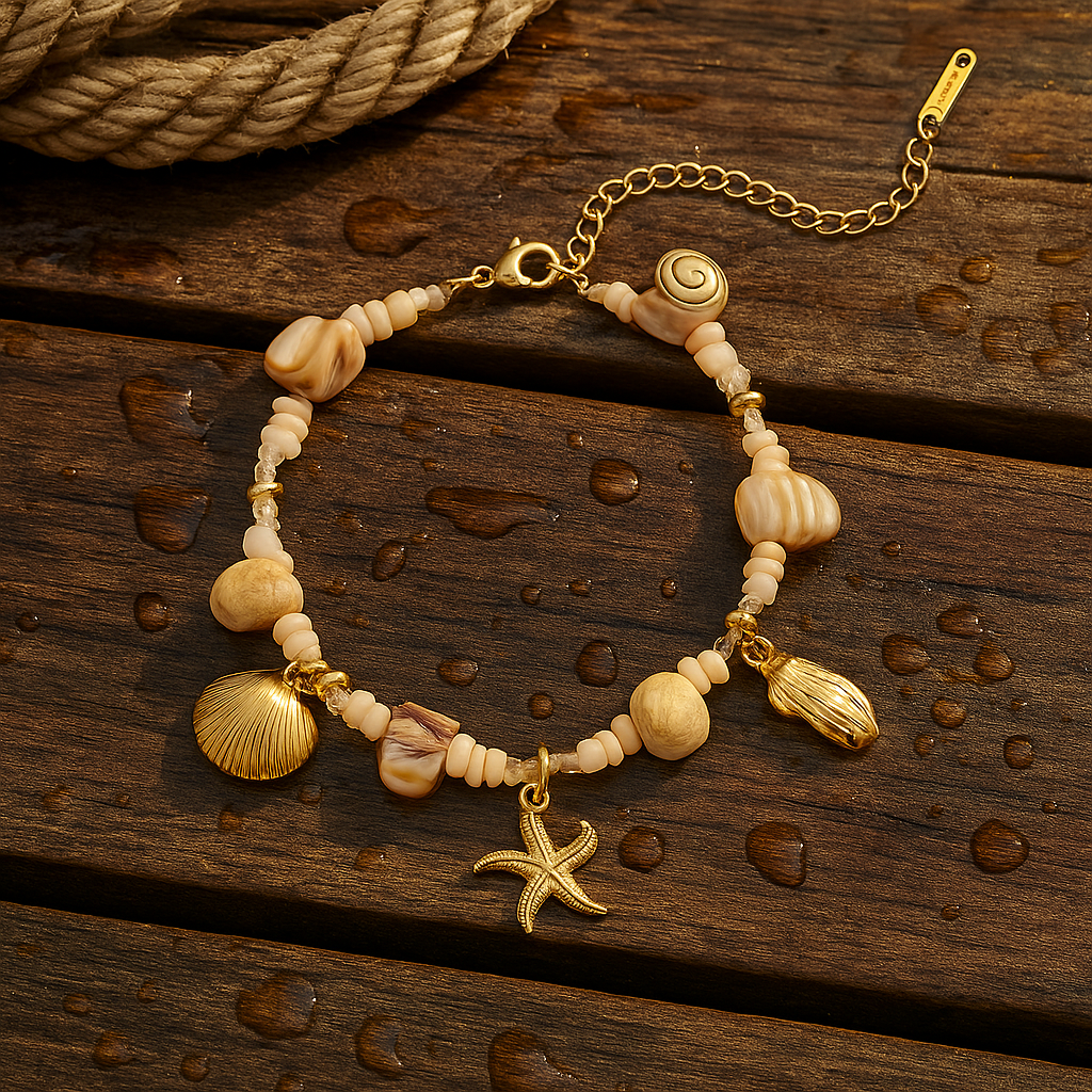 Coris | Armband met schelpen van de ochtend